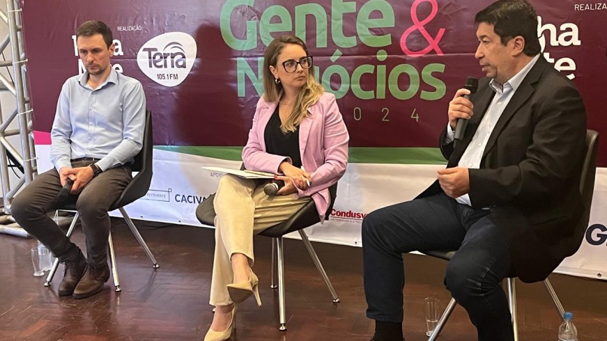 Vanacôr durante o seminário Gente & Negócios, realizado nesta quarta-feira