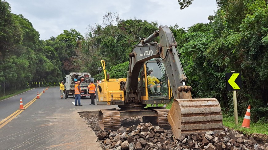 EGR realiza 14 frentes de trabalho em rodovias gaúchas nesta semana