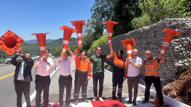 Primeira rampa de escape do Rio Grande do Sul &eacute; inaugurada na ERS-129 e refor&ccedil;a a seguran&ccedil;a vi&aacute;ria no Estado